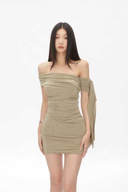 Arm Strap Shoulder Dress