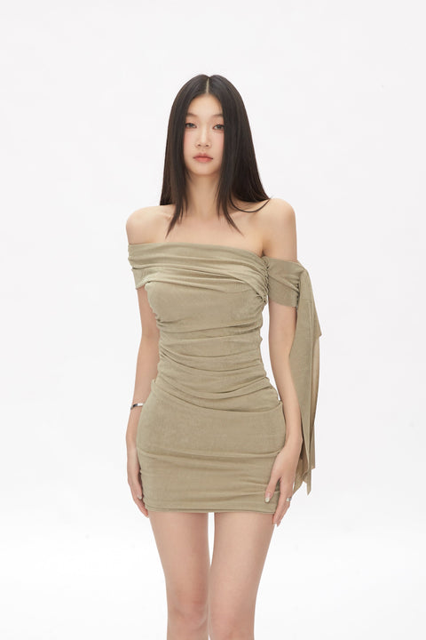 Arm Strap Shoulder Dress
