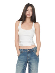 Lace Side Trim Tank Top