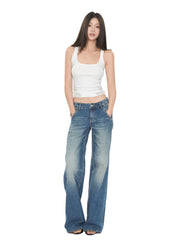 Lace Side Trim Tank Top