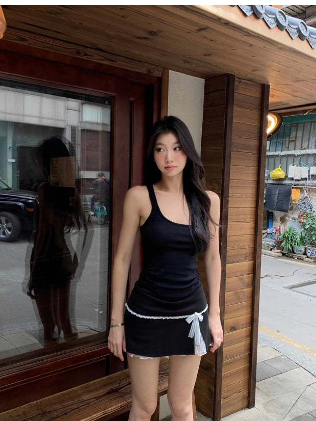 Lace Side Trim Tank Top