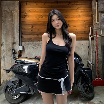 Lace Side Trim Tank Top