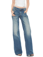 Blue Low Waist Jeans
