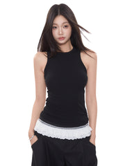 Lace Open Back Top