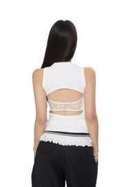Lace Open Back Top