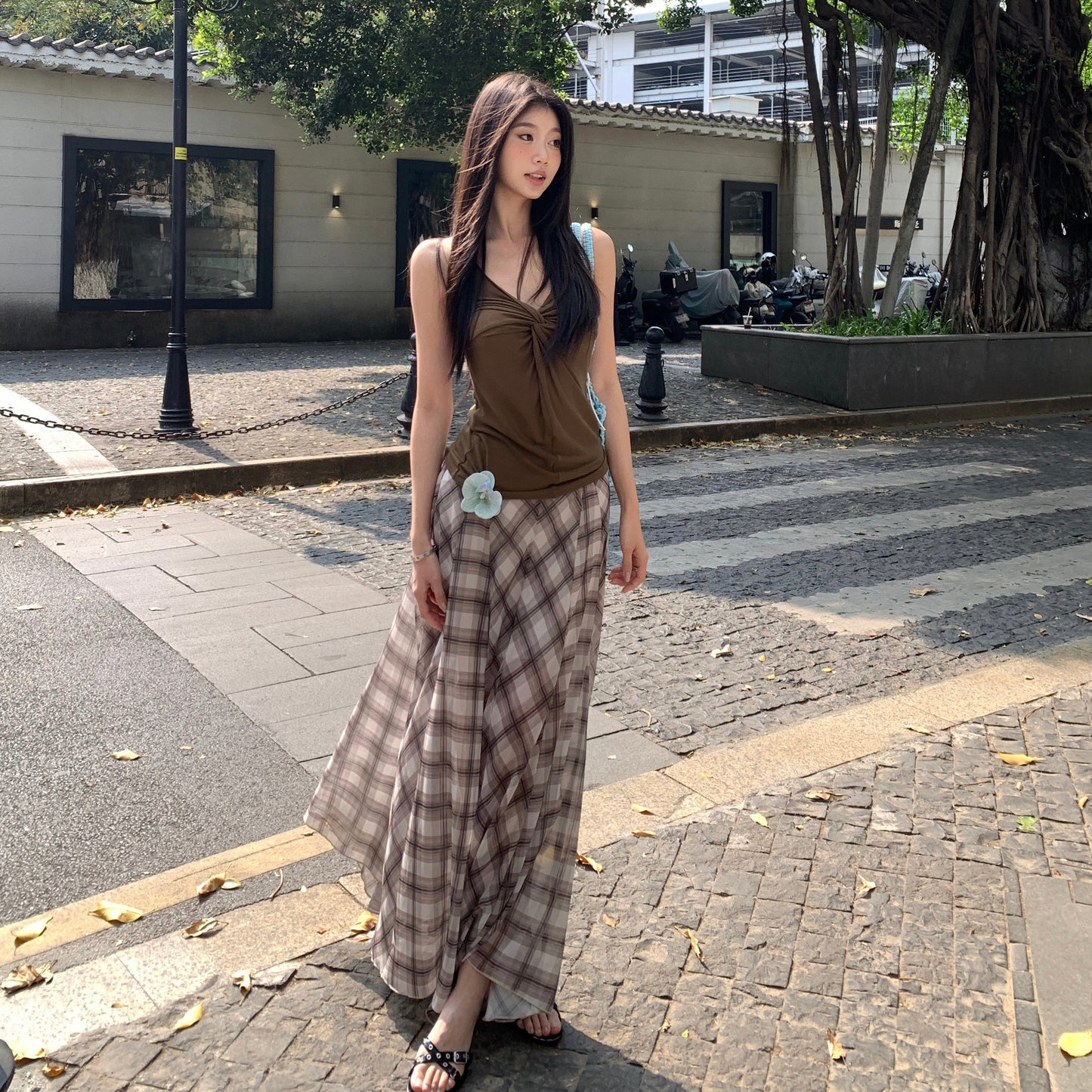 Ruche Center Halter Top