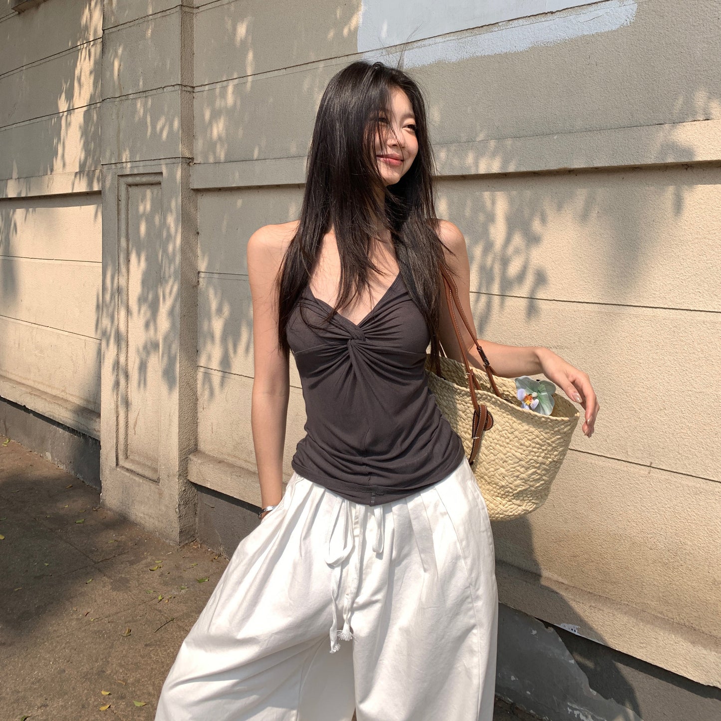 Ruche Center Halter Top