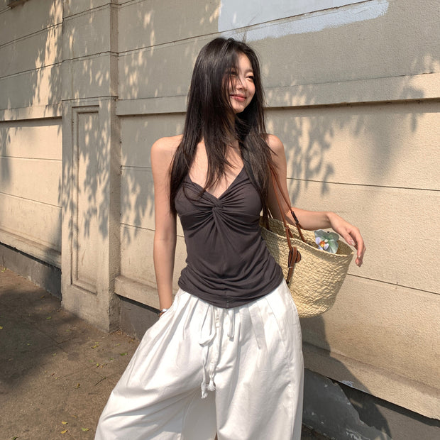 Ruche Center Halter Top