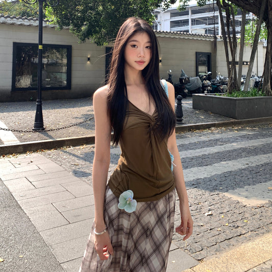 Ruche Center Halter Top
